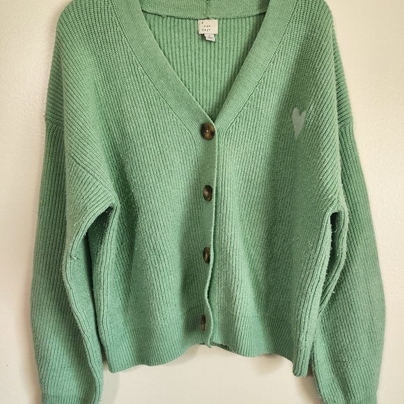 a new day Sweaters - A New Day Mint Button-Up Cardigan